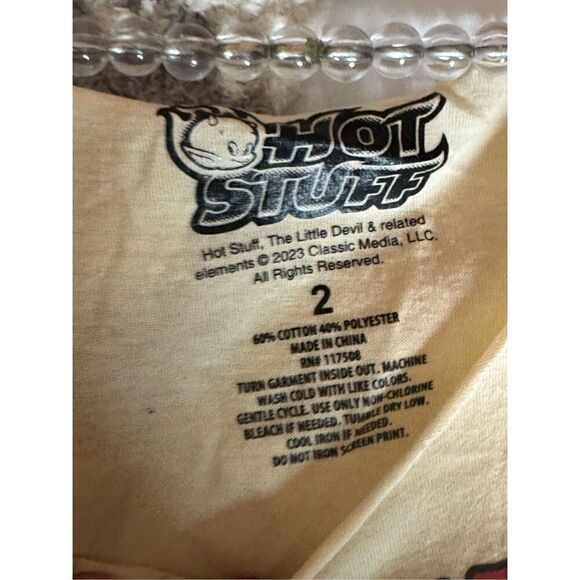 Torrid crewneck scoop short  shirt top hot stuff devil 2/2xl - Picture 3 of 5